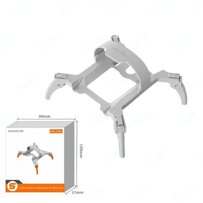 Foldable Spider Landing Gear for DJI Mini 4 Pro: Take Off & Land Anywhere with Confidence