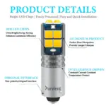 Super Bright H21W H6W BAY9S BAX9S LED Auto Light Rear Fog Lamp Bulb - Image 2