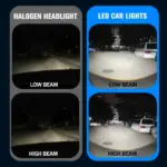 H4 Mini Projector With Sharp Cut-Out 35W H4, HS1, H19 6000K White, 300% Brighter for Cars & Motorcycles - Image 8