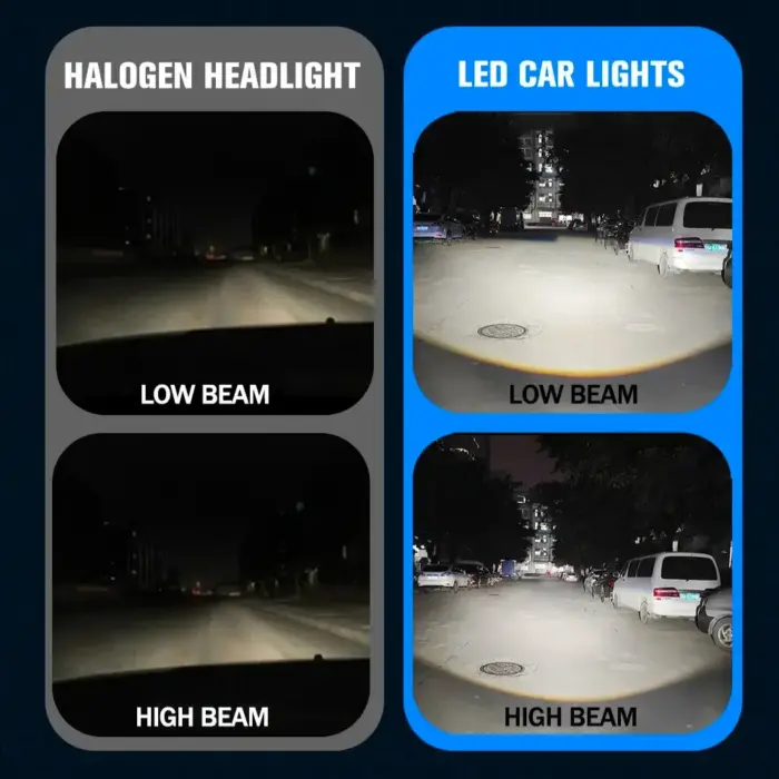 H4 Mini Projector With Sharp Cut-Out 35W H4, HS1, H19 6000K White, 300% Brighter for Cars & Motorcycles - Image 8