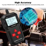 Konnwei KW210 Battery Tester - Professional Automotive Battery Load and Alternator Diagnostic Tool - Image 2