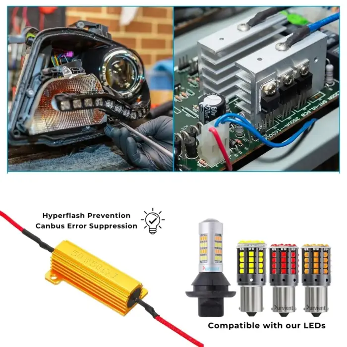 Automotive Grade Load Resistor – 6 Ohm, 25W/50W, Fix LED Hyperflash & Fast Blinking - Image 5