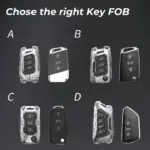 Premium Zinc Alloy Key Fob Cover | Durable, Stylish Protection for Volkswagen & Skoda - Image 2