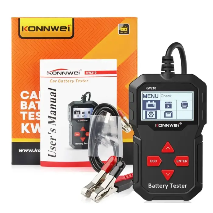 Konnwei KW210 Battery Tester - Professional Automotive Battery Load and Alternator Diagnostic Tool - Image 8