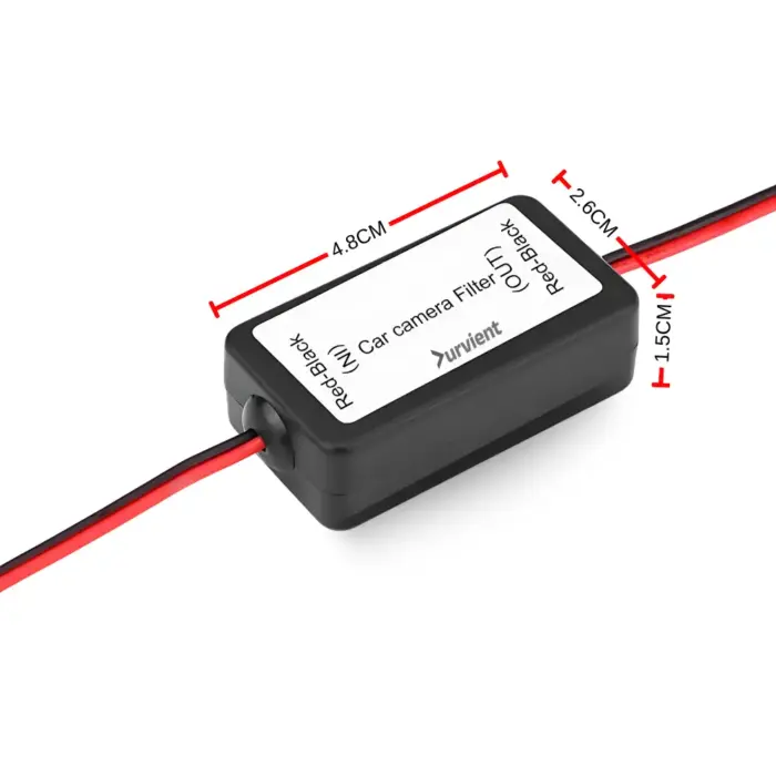 rear view backup camera signal camera filter rectifier dimension