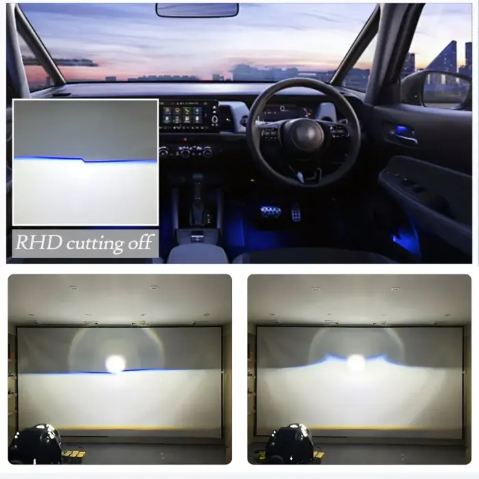 Powerful 3-Inch Headlight Projector Lens with Dual Laser Focus Beam for Cars Trucks - Image 5