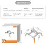 Foldable Spider Landing Gear for DJI Mini 4 Pro: Take Off & Land Anywhere with Confidence - Image 9