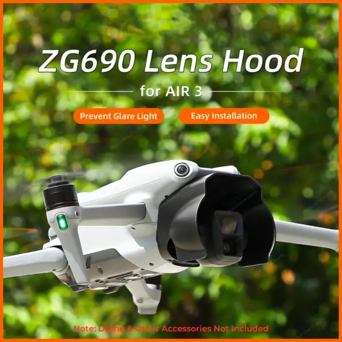 Protect Your DJI Air 3 Lens Hood Gimbal Hood Sunshade Anti-Glare Precision Design - Image 4