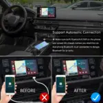 Concealed Wireless CarPlay Android Auto Adapter - Flushed USB Dongle, Plug & Play for Cars with Wired CarPlay & Android Auto - Image 6