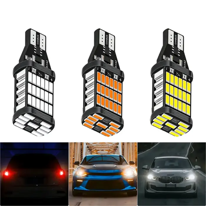 Canbus Error Free T15 W16W/WY16W LED Bulb – Turn Signal, Reverse & Parking Lights (360° Illumination, No Hyperflash) - Image 4