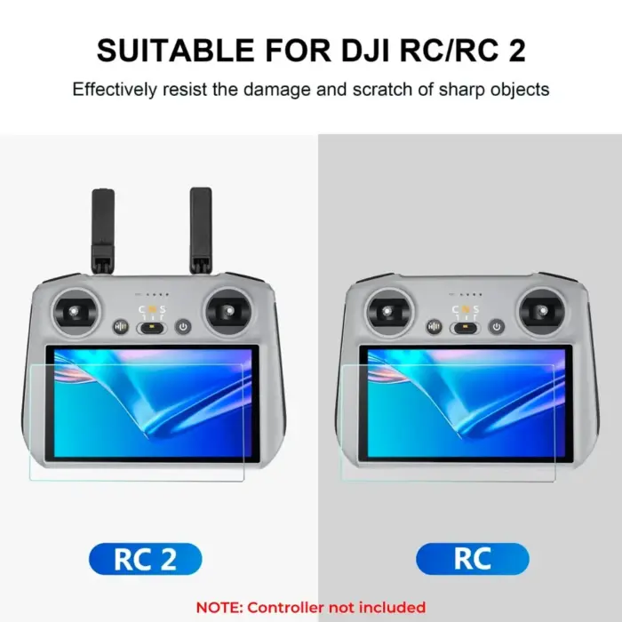 Tempered Glass Screen Protector for DJI Smart RC RC2 (Pack of 2) - Image 2
