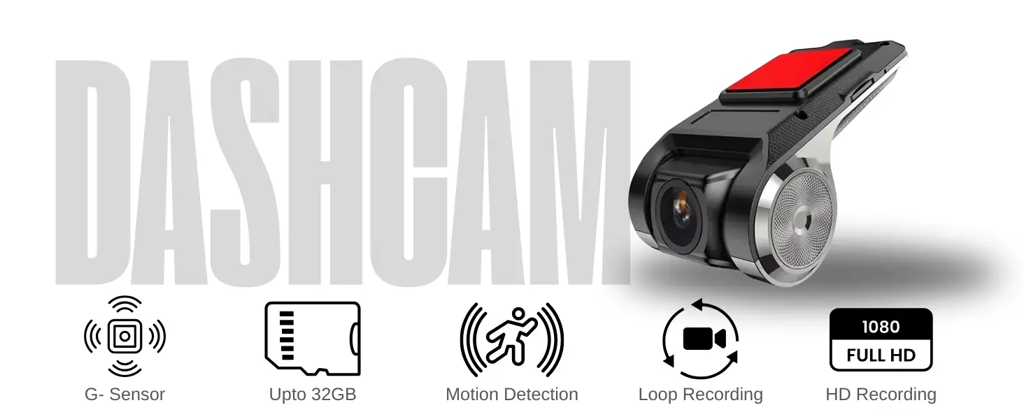 Full HD Car Dashcam with DVR