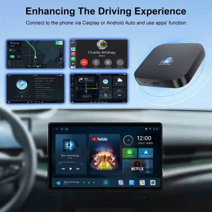 connect Android Auto Apple CarPlay wirelessly