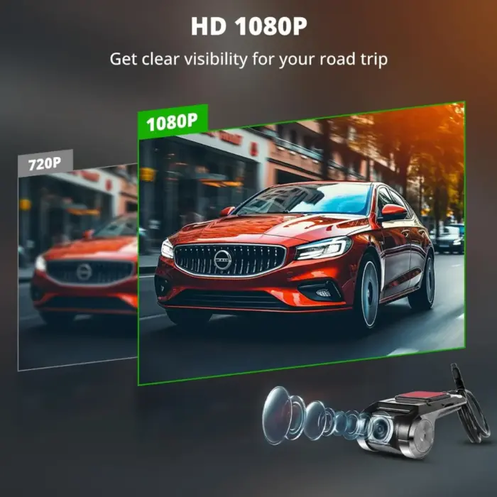full hd 1080p video recording in dashcam