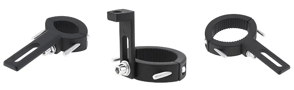 different ways to mount fog lamp mounting brackets for motorcycle scooter fork clamp