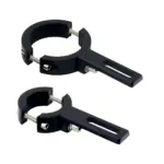 Motorcycle Fog Lamp Mount Brackets - Adjustable 20-38mm or 38-60mm Aluminum Clamps for Fog Lights, ATV, UTV (Pack of 2)