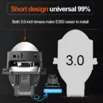 Short design making it compatible with wider range of cars