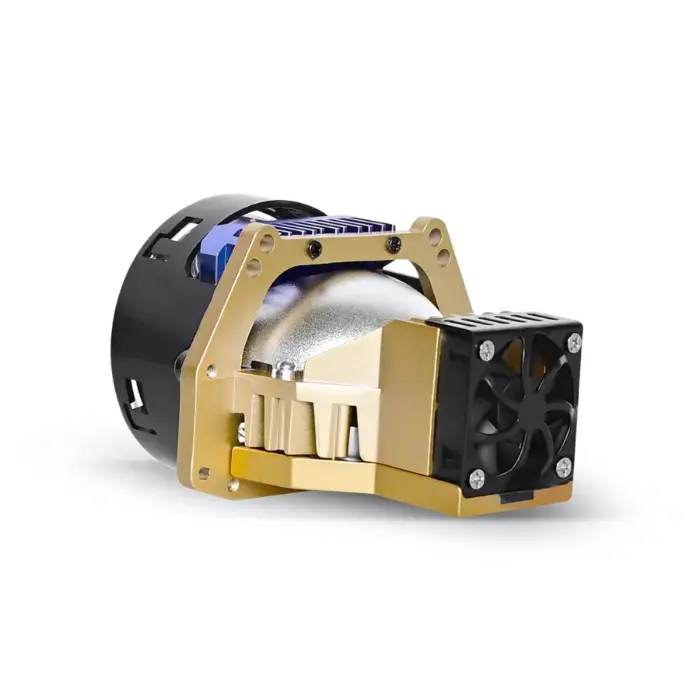 miniature design allows easy swap with oe fitted projector lens