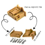 splits into 2 parts for easy locking
