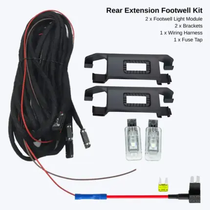 Rear footwell lamp kit for volkswagen virtus taigun tiguan troc skoda kushaq kylaq