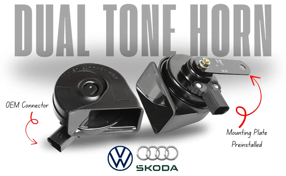 oem dual tone horn for volkswagen skoda