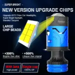 F90 H4 HS1 mini projector with csp 4575 led and csp 5050 laser chip for super bright output