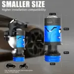 small size f90 plug and play h4 mini projector with laser spot