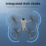 Integrated anti shake structure keeps the guard connected reduces resonance