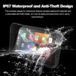 ip67 waterproof and anti-theft design
