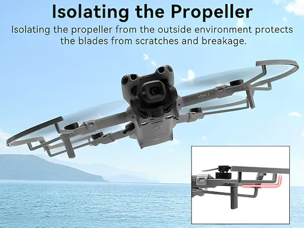 Propeller Guards for DJI Mini 5 Pro Drone - Quick-Release Protective Frame Set 6 A+3 Mobile Durvient DJI Mini 5 Pro Propeller Guard Propeller Isolation Design