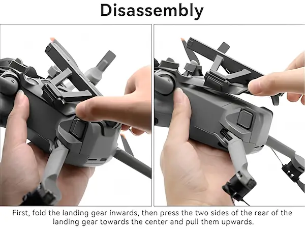 A+5 Mobile Foldable Landing Gear Design DJI Mini 5 Pro Easy to Remove Disassemble