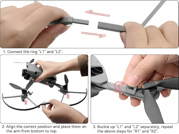 Propeller Guards for DJI Mini 5 Pro Drone - Quick-Release Protective Frame Set 14 A+7 Mobile Durvient DJI Mini 5 Pro Propeller Guard Easy to Install and Ready to Go