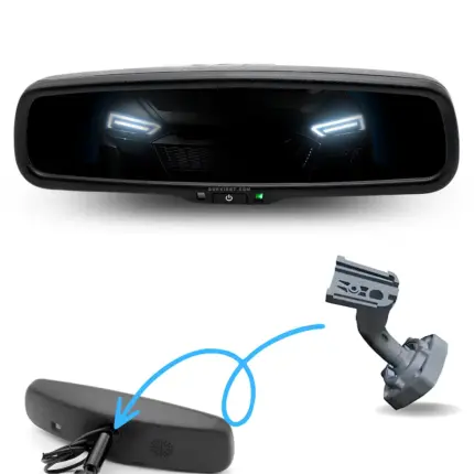 Auto Dimming IRVM For Volkswagen Skoda Hyundai Kia Tata Honda Toyota Maruti Suzuki Ford mount no. 1