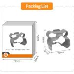 Package content and dimensions for lens hood for dji mini 5 pro