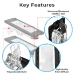 Key feature of volkswagen skoda license plate 5N0943021 1K9943021