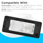 license plate light for vento passat rapid ameo tiguan superb
